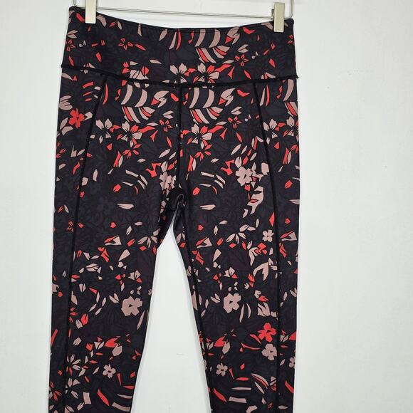 Sweaty Betty Legging Crop Printed Size XL Stretch Womens Athletic Gym Yoga Run - Picture 2 of 9